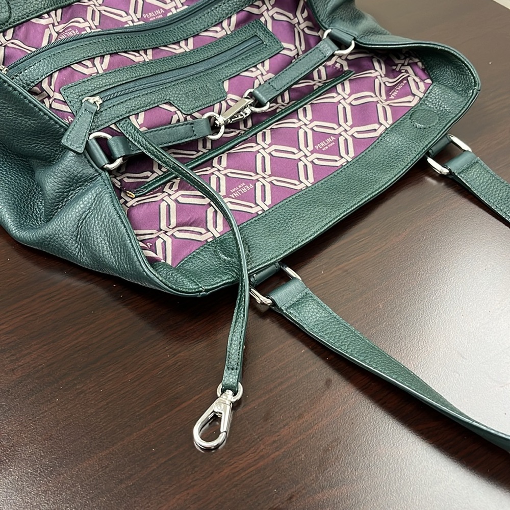 Green Perlina tote bag - Picture 9 of 9
